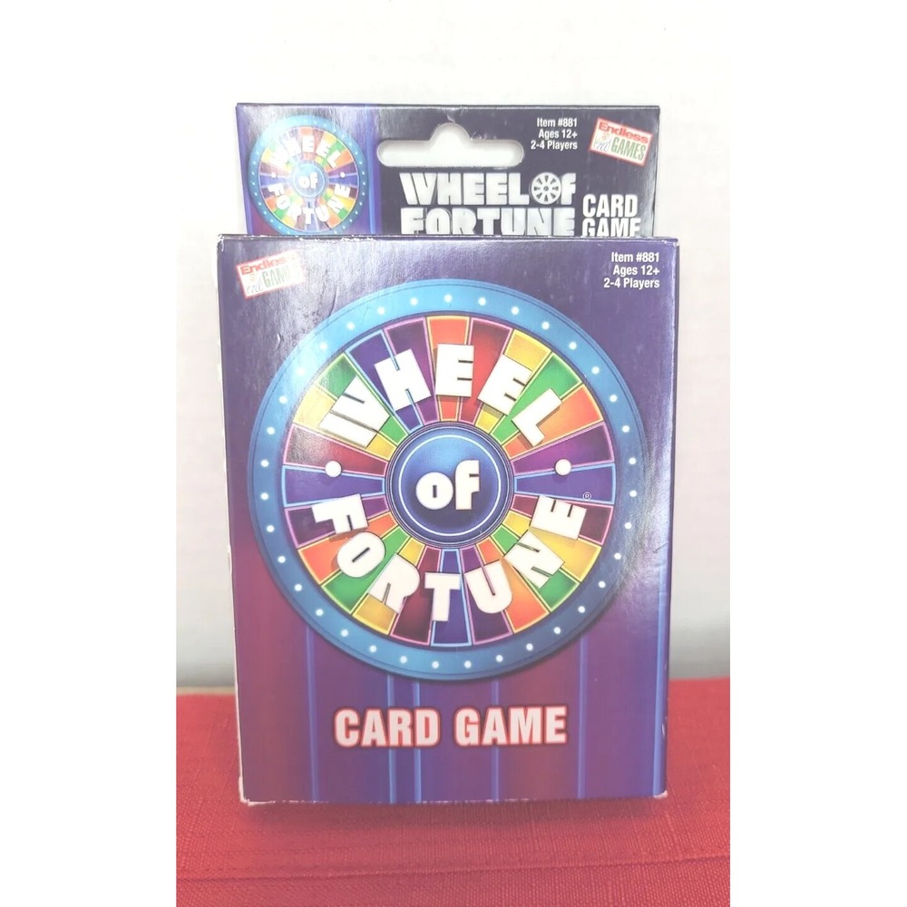 ENDLESS GAMES WHEEL OF FORTUNE CARD GAME NIOB Open Travel‎ Vacation Game NIGHT